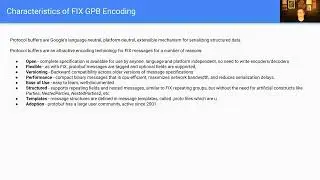 China Working Group Meeting and Presentation - Encoding FIX with GPB (Google Protocol Buffers)