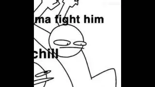 Me fighting in a white background of?