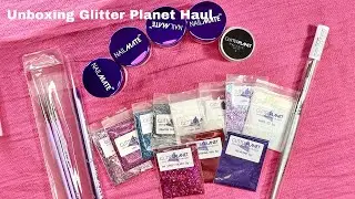 UNBOXING MY GLITTER PLANET HAUL. **My first video ever!