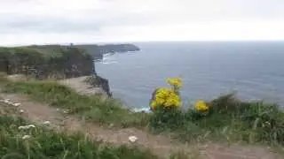 Cliffs Of Moher - walking on the northern path