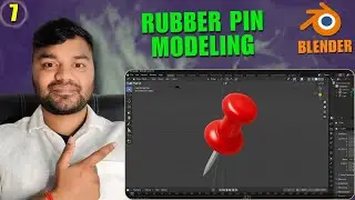 Modeling Rubber Pin in Blender | Beginner 3D Modeling Tutorial - 9th Video