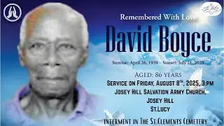 Live Stream of Funeral Service for David Boyce