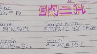 Japanese writing subscriber name live #art #buddingartist #virallive #namelive