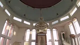 How to climb on top of mosque minaret, where are the stairs Beautiful mosque Bosnia and Herzegovina