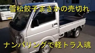 新しい軽トラ３号車にナンバリング・天気が良いので田んぼの排水溝掘り・2022