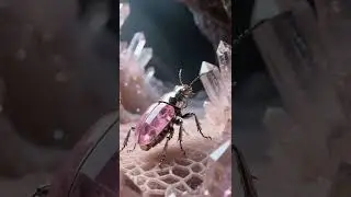 The Crystal Beetle Deep Beneath the Earth #crystals #beetle #aianimation