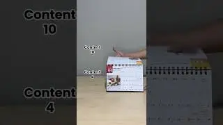 Visual Guide: #WDCH 002 - 8 sheets Desk Calendar Arrangement