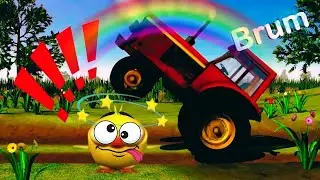 EL POLLITO PIO VS. TRACTOR | MEME DE BAILE DIVERTIDO Y EFECTOS LOCOS!