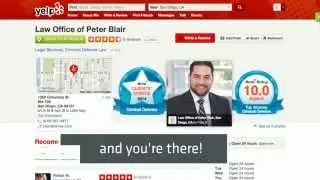 How to Create a Yelp Account & Leave a Business Review | Blair Defense Criminal Lawyers