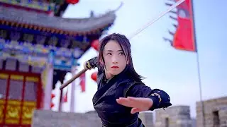 Conquerors Blade & Spirit: Female-Led Chinese Sword Dance at The Great Wall 🗡️ #conquerorsblade