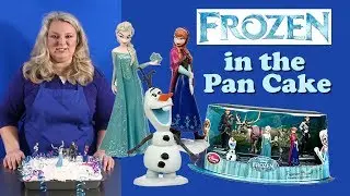 Frozen Movie Cake - Disney Toys - In The Pan Series -  Elsa Theme - Darci Decorates