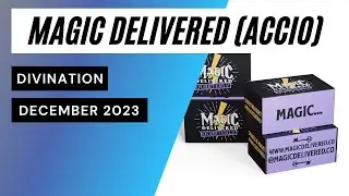 Magic Delivered Accio Box Divination Unboxing December 2023