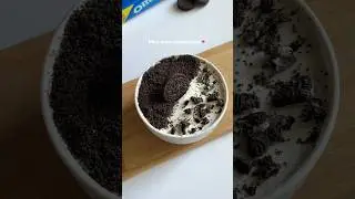 No bake mini Oreo cheesecake🤍 #shorts