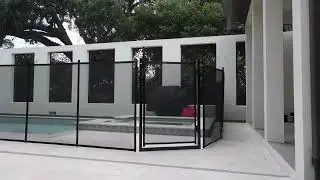 SAFETY POOL EXPERTS - L SHAPE INSTALLATION W/ SELF CLOSING GATE