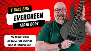 F Bass BN5: Matte Evergreen, Alder Flat-Top Body, Roasted Maple Neck