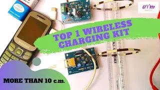 Long Range WIRELESS Power Transfer DIY KIT || Includes wireless mobile charging ||