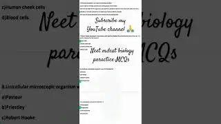 #neet #biology #paractice #MCQs #neet #mdcat #pyqs #shortcut feed #MBBS #neetmotivation #neet