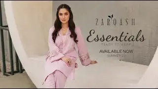 Zarqash essentials collection 2023 |zarqash luxury summer pret essential collection | Sandy Vogue