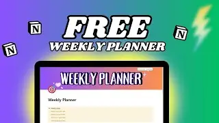 Free Weekly Planner | Notion Template | Plan & Bloom