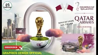 How To make FIFA World Cup Qatar 2022-All Team's Captian Poster & Logo Designin Coral Draw Tutorial