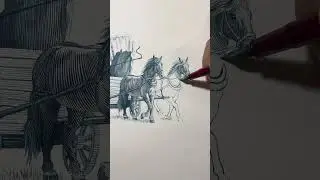 🖋️ Fountain Pen Drawing | The Beauty of Nostalgia in Art 🕰️ #art #painting #drawing