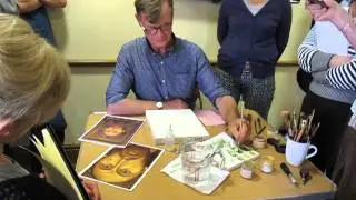 3 Aidan Hart icon painting - modelling underpainting for membrane technique