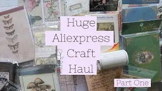 HUGE Crafty & Stationery Aliexpress Haul with LOTS of Junk Journal Supplies 📒 | Simply Rose Lynne