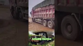 Amazing Truck overloading Driving Skill #truck #excavator #constructionequipment