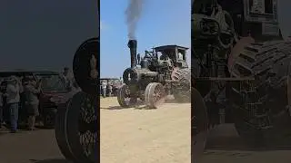 Case 110 Steam Traction Engine Tractor pulling a plow #shorts
