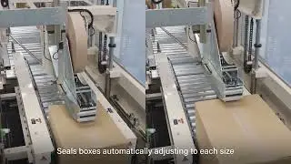 SATO Print and Apply: Automatic carton sealer and labeler