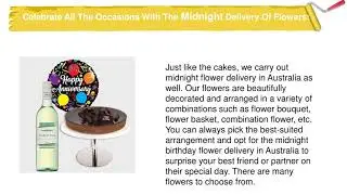 Same day midnight cakes delivery in Australia