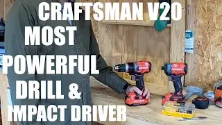Top USA MADE-ish Craftsman Tool Brushless Hammer Drill/Impact Driver. Honest test/review