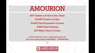 Amourion Training Institute - EmSAT Training Classes in Dubai | EmSAT Exam Preparation Course Dubai