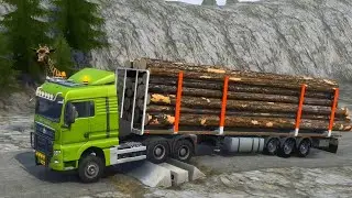 Amazing Driving! Obstacle ! Trucks vs Dangerous Roads | #spintires #mudrunner American Wilds Part-17