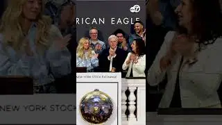 Sydney Sweeney rings opening bell at New York Stock Exchange with American Eagle CEO