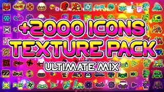 ULTIMATE MIX TEXTURE PACK +2000 ICONS | THE BEST MIX! (Medium & High) | Geometry Dash [2.11]