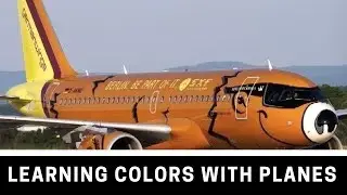 Learning colors with Planes, Learning colors for children with Aeroplanes - Mary had a little lamb