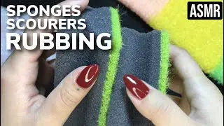 1 hour of sponges and scours rubbing ASMR + different sponges sounds