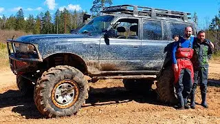 На что способны два дурака и подготовленная Toyota Land Cruiser 80?!