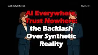 AI Everywhere, Trust Nowhere: The Backlash Over Synthetic Reality | Artificially Informed