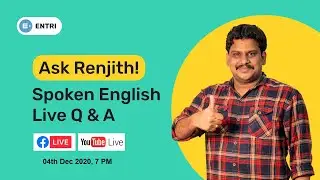 Ask Renjith! │Spoken English Live Q&A │Entri App