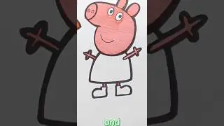 peppa pig easy drawing & coloring for kids & toddlers #coloringforkids #peppapig #kidsvideo