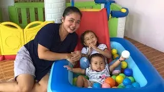 Unboxing Kolam Renang Anak Buat Playground Mini Mandi Bola Perosotan