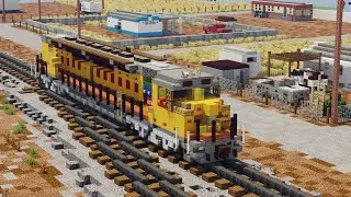 Minecraft Union Pacific DDA40X World's Largest Diesel Locomotive Tutorial