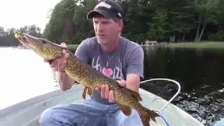Fishing for Northern Pike with the Daredevle Spoon