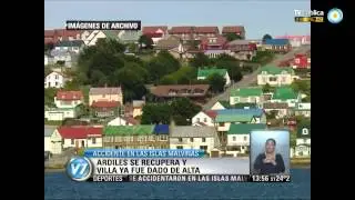Visi&oacute;n 7: Accidente en Malvinas: Ardiles se recupera en el hospital de Puerto Argentino