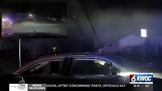 Police: Dash camera video shows moment officers stop chase of stolen vehicle