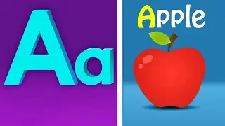 abc A for Apple Nursery Rhyme | ABC Learning for Kids, ABC Song for Kids, 3D Cartoon Rhymes