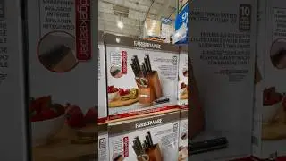 Costco Farberware 10 piece Knife Block Set with built in sharpener on sale until June 18