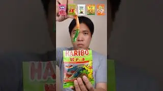 EATING VARIOUS GUMMY CANDY #asmr #mukbang #shorts